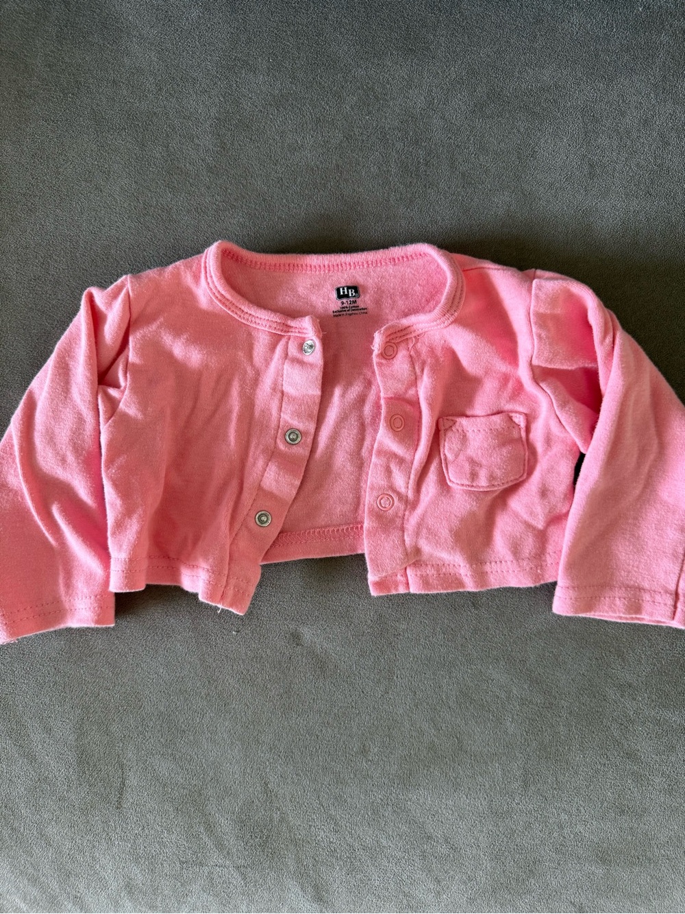 Pink Baby Girls Cropped Cardigan